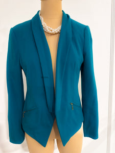 TURQ LAPEL BLAZER